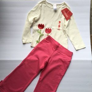 Gymboree girl top pants set NWT new 4